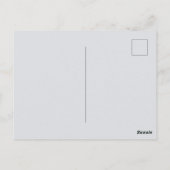Helles Weißes Erdmännchen Gräbt, Geburtstagspostka Postkarte (Rückseite)