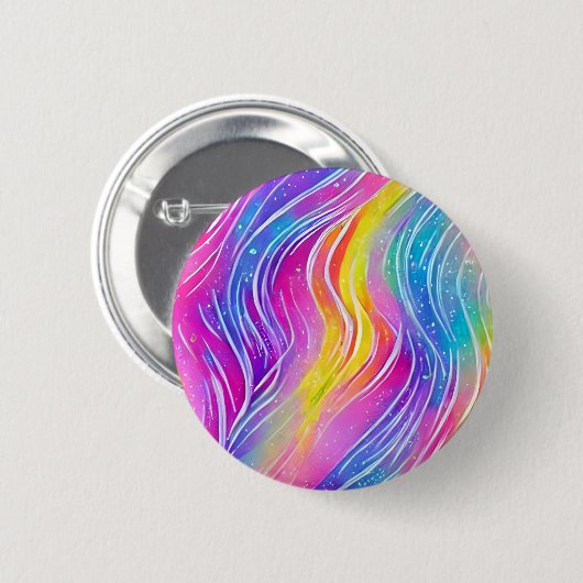 Helles Wirbles Muster Button (Vorne & Hinten)