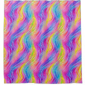 Helles Wirbles Muster Duschvorhang (Vorderseite)