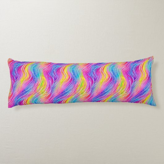 Helles Wirbles Muster Seitenschläferkissen (Rückseite)