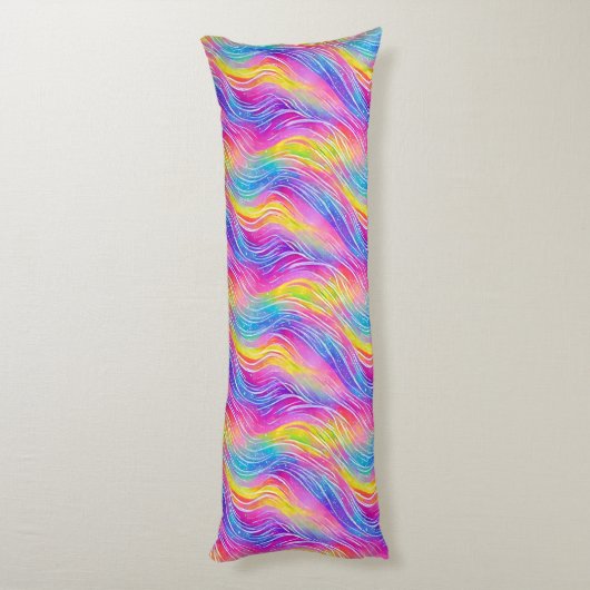 Helles Wirbles Muster Seitenschläferkissen (Rückseite (Vertikal))