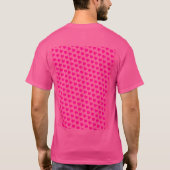 Helles WOW Pink Valentine Hörmuster T-Shirt (Rückseite)