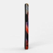 Helles zeitgenössisches Kunstwerk Rot Orange Pink  Case-Mate iPhone Hülle (Hinten/Rechts)