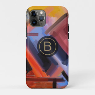 Helles zeitgenössisches Kunstwerk Rot Orange Pink Case-Mate iPhone Hülle