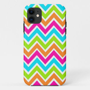 Helles Zickzack Designer-Zickzack-Muster iPhone 11 Hülle