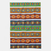 Helles Zierdesign Geschirrtuch (Vertikal)