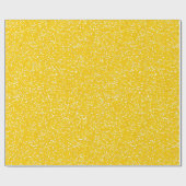 Helles Zitronengelb Glanz Weiß Glitter Muster Geschenkpapier (Flach)