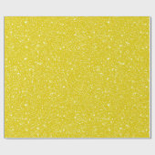 Helles Zitronengelb Glanz Weiß Glitter Muster Geschenkpapier (Flach)