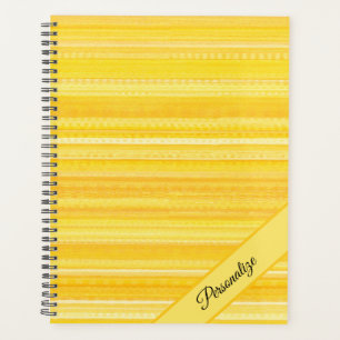 Helles Zitronengelb Modernes Muster Kalender Planer