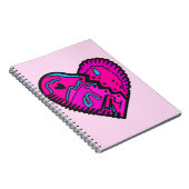 Hellfarbene 80er Jahre Notizblock (Rechte Seite)