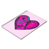 Hellfarbene 80er Jahre Notizblock (Linke Seite)