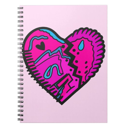 Hellfarbene 80er Jahre Notizblock (Vorderseite)