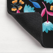 Hellfarbene Abstrakte Blüte Mousepad (Ecke)