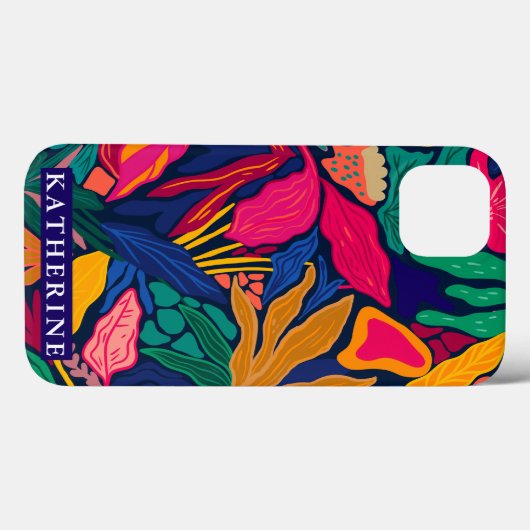 Hellfarbene abstrakte Blüte |Trendy giry Case-Mate iPhone Hülle (Rückseite (Horizontal))