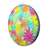 Hellfarbene Blume Dartscheibe (Vorderseite rechts)