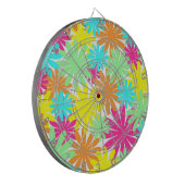 Hellfarbene Blume Dartscheibe (Vorderseite Links)