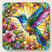 HELLFARBENE GLASHEIZBIREN GETRÄNKEUNTERSETZER (Vorderseite)