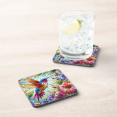 HELLFARBENE GLASHEIZBIREN GETRÄNKEUNTERSETZER (Rechte Seite)