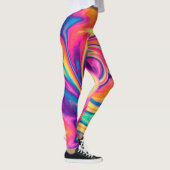 Hellfarbene Krawatte-Farbige Leggings (Rechts)