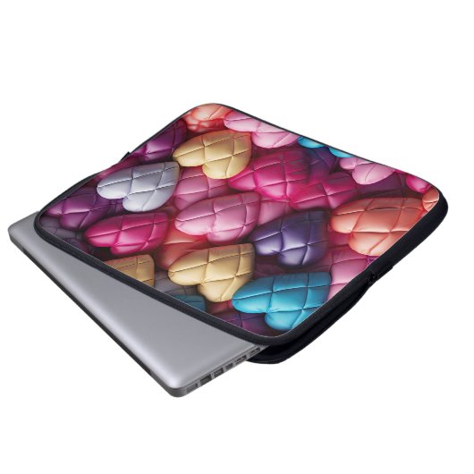 HELLFARBENE LIEBE LAPTOPSCHUTZHÜLLE (Vorne Knopf)