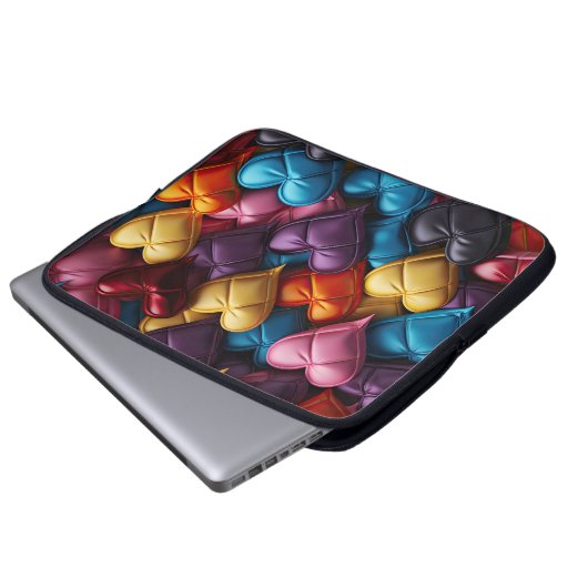 HELLFARBENE LIEBE LAPTOPSCHUTZHÜLLE (Vorne Knopf)