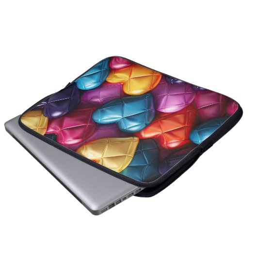 HELLFARBENE LIEBE LAPTOPSCHUTZHÜLLE (Vorne Knopf)