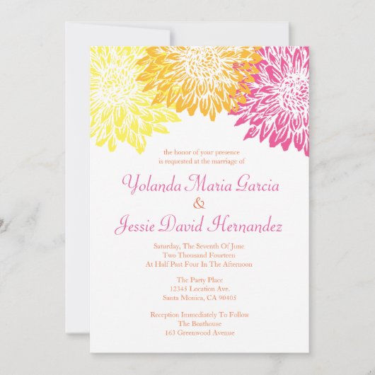 Hellfarbene Mama-Hochzeit Einladung (Vorderseite)