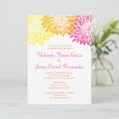 Hellfarbene Mama-Hochzeit Einladung (Stehend Vorderseite)