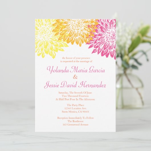 Hellfarbene Mama-Hochzeit Einladung (Stehend Vorderseite)