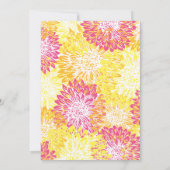 Hellfarbene Mama-Hochzeit Einladung (Rückseite)