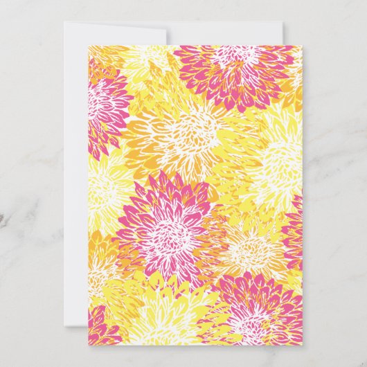 Hellfarbene Mama-Hochzeit Einladung (Rückseite)