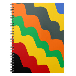 Hellfarbene Meereswellen Notizblock