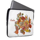 hellfarbene Mohnwasserfarbe Laptopschutzhülle (Vorne Rechts)