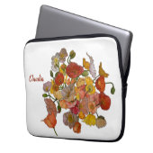 hellfarbene Mohnwasserfarbe Laptopschutzhülle (Vorderseite Links)