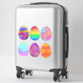 Hellfarbene Ostereier Aufkleber (Koffer)