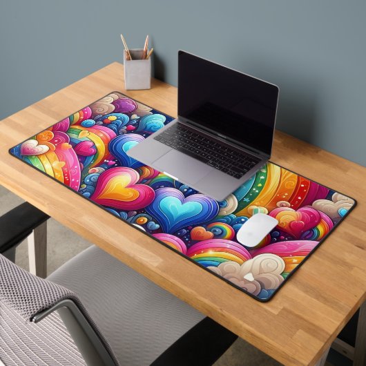 HELLFARBENE RAINBOWS UND LIEBE SCHREIBTISCHUNTERLAGE (Büro 2)