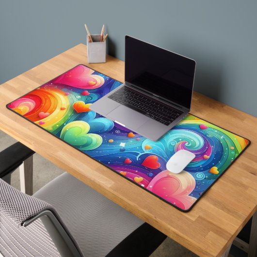 HELLFARBENE RAINBOWS UND LIEBE SCHREIBTISCHUNTERLAGE (Büro 2)