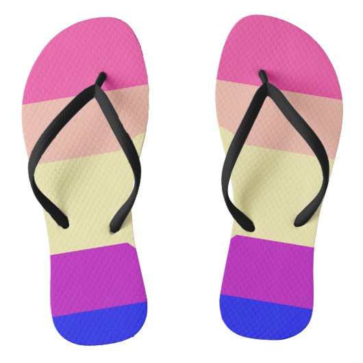 Hellfarbene Streifen - Sommer- Badesandalen (Fußbett)