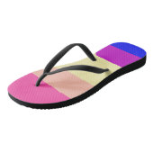 Hellfarbene Streifen - Sommer- Badesandalen (Schrägansicht)