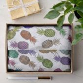 Hellfarbene tropische Ananas Seidenpapier (Geschenk)