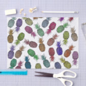 Hellfarbene tropische Ananas Seidenpapier (Handwerk)