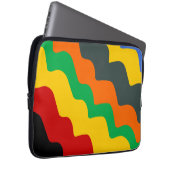 Hellfarbene Wellen des Ozeans Laptopschutzhülle (Vorne Rechts)