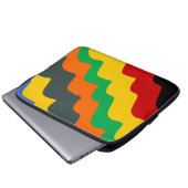 Hellfarbene Wellen des Ozeans Laptopschutzhülle (Vorne Knopf)