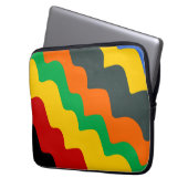 Hellfarbene Wellen des Ozeans Laptopschutzhülle (Vorderseite Links)