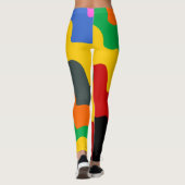 Hellfarbene Wellen des Ozeans Leggings (Rückseite)