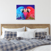 Hellfarbener Ara oder Papagei Leinwanddruck (Insitu (Schlafzimmer))