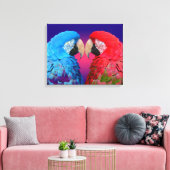 Hellfarbener Ara oder Papagei Leinwanddruck (Insitu (Wohnzimmer))