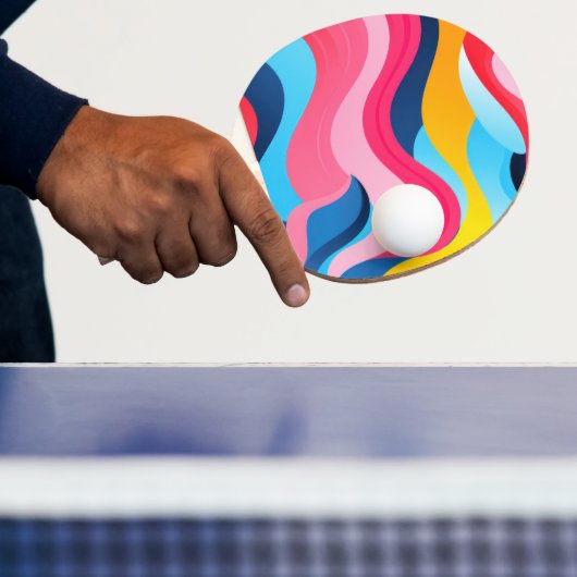 Hellfarbener Hintergrund Tischtennis Schläger (InSitu)