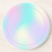 Hellfarbener holografischer Hintergrund Getränkeuntersetzer (Vorne)