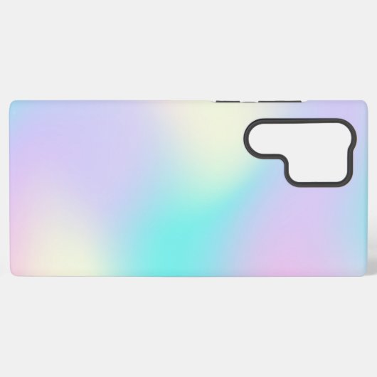 Hellfarbener holografischer Hintergrund Samsung Galaxy Hülle (Rückseite (Horizontal))